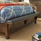 Signature Design by Ashley Lakeleigh Queen Panel Bed with Footboard Bench in Dark Brown, , large