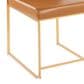 Lumisource Fuji Side Chair with Camel Cushion in Gold (Set of 2), , large