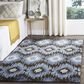 Safavieh Retro RET2143-2865 5" x 8" Dark Brown and Blue Area Rug, , large