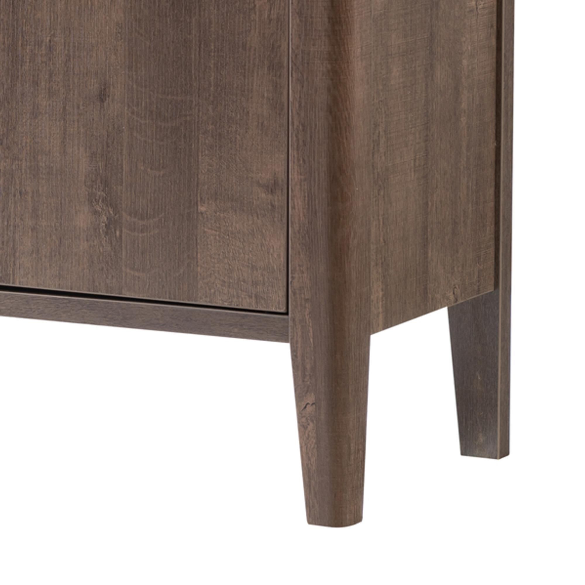 Global Movement Italia 2-Drawer TV Stand in Walnut Oak