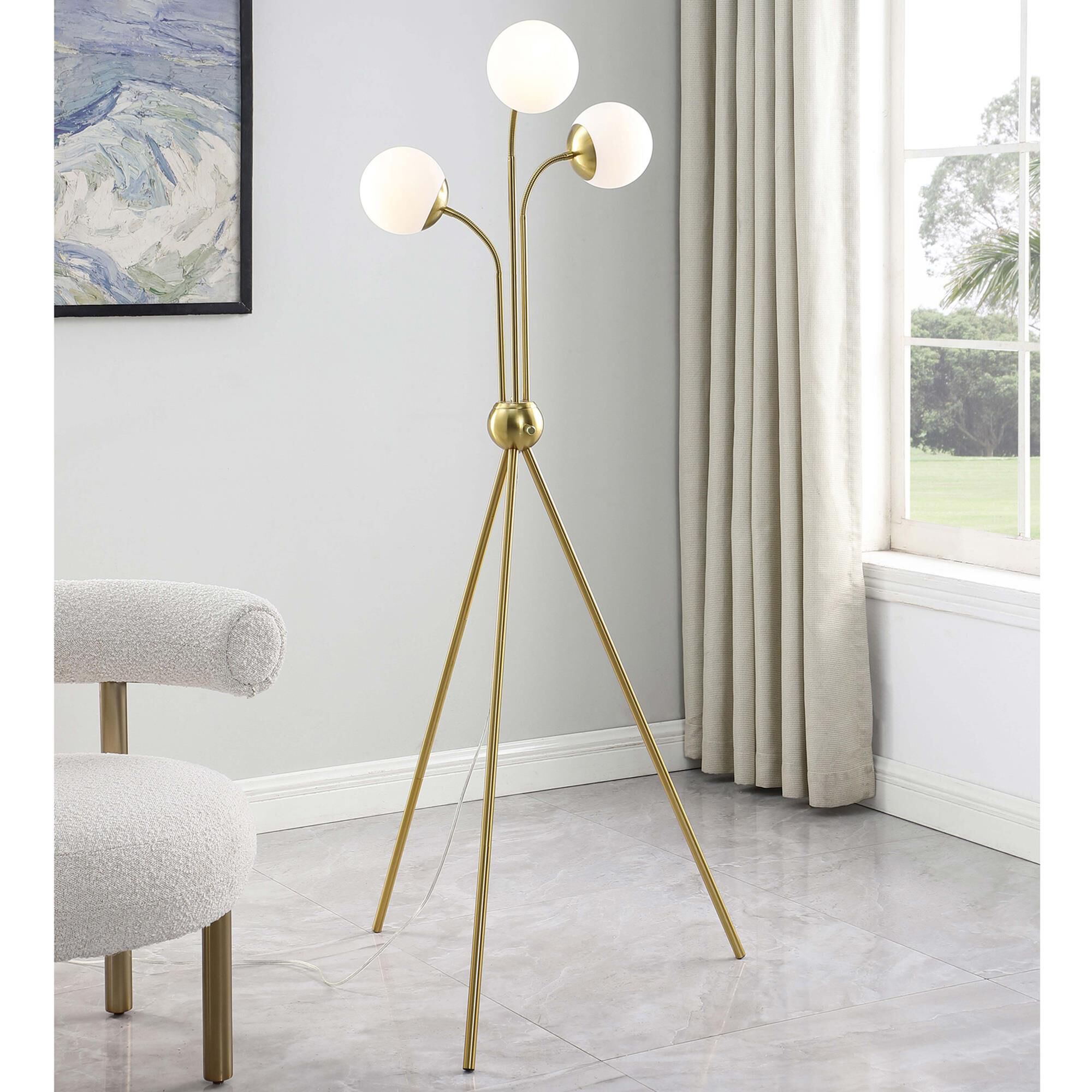 Pacific tripod floor lamp outlet