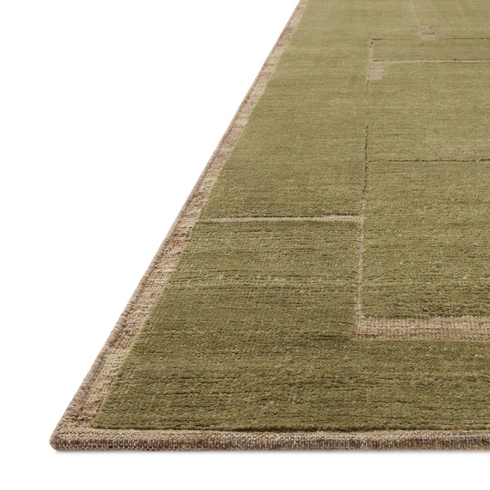 Loloi Beckham Natural and Moss 5'6" x 8'6" Area Rug, , large