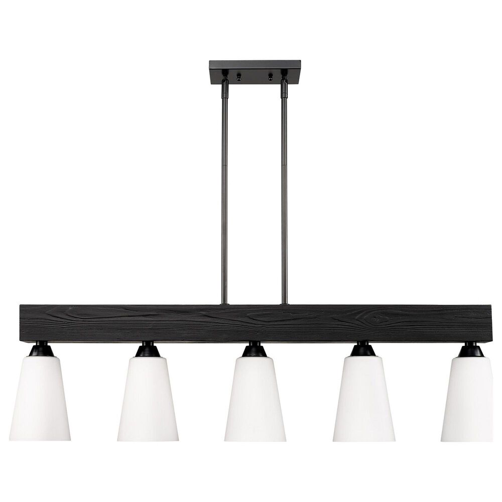 Golden Lighting Neela 5-Light Linear Pendant in Matte Black, , large