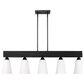 Golden Lighting Neela 5-Light Linear Pendant in Matte Black, , large