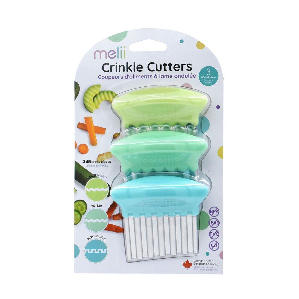 Harold Import Melii Crinkle Cutters in Blue, Mint and Lime (Set of 3), , large