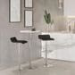 Lumisource Ale Swivel Adjustable Barstool with Black Seat in Chrome (Set of 2), , large