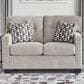 Ashley Mahoney Stationary Loveseat in Pebble, , large