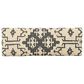 L.R. Home Barkley 48" Bench with Cream Cushion in Black, , large