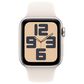 Apple Watch SE GPS 40mm Starlight Aluminum Case with Starlight Sport Band - S/M, , large