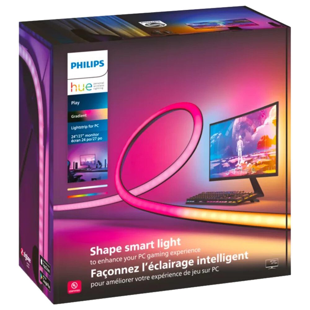 Philips 27&quot; Play Gradient Light Strip for PC in Black and White, , large