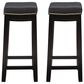 Linon Home Decor Claridge Counter Stool in Black (Set of 2), , large