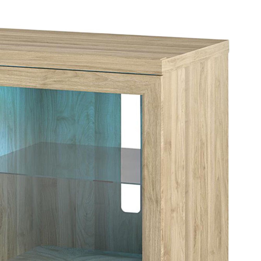 DHP Marabella 70&quot; TV Stand with Fireplace in Blonde Oak, , large