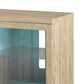 DHP Marabella 70" TV Stand with Fireplace in Blonde Oak, , large