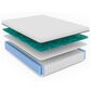 Hearth and Haven Diamond Landon Copper Cool Hybrid Medium Waterfall Top Twin King Mattress, , large
