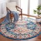 Safavieh Riviera 6"7" Round Blue and Gold Area Rug, , large