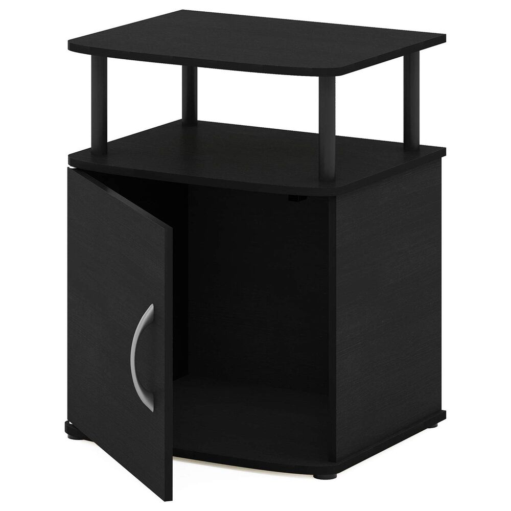 HOMLUX End Table with Open Shelf in Black, , large