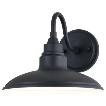 Vaxcel Tucson 10" 1-Light Outdoor Wall Sconce in Textured Black and Glossy White, , large