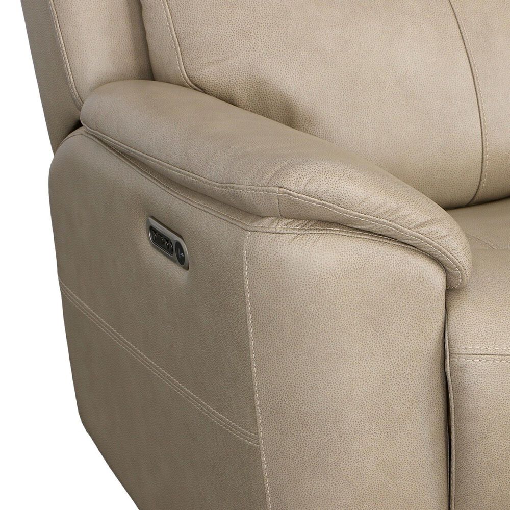 Flexsteel Crew Power Sofa and Loveseat Set in Pebble, , large