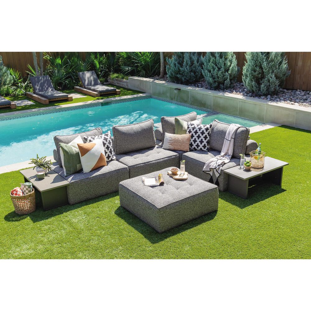 Ashley Bree Zee Patio Lounge Chair in Brown, , large