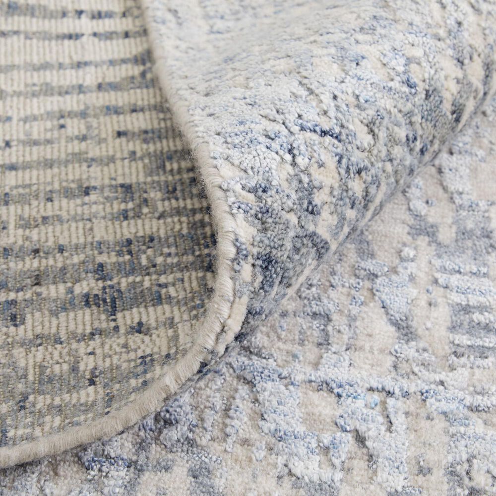 Feizy Eastfield Abstract 3&#39; x 5&#39; Blue and Beige Area Rug, , large