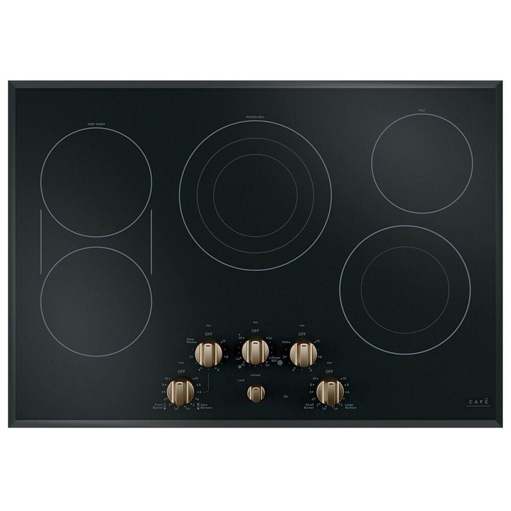 Cafe Electric Cooktop Knob in Brushed Bronze, , large