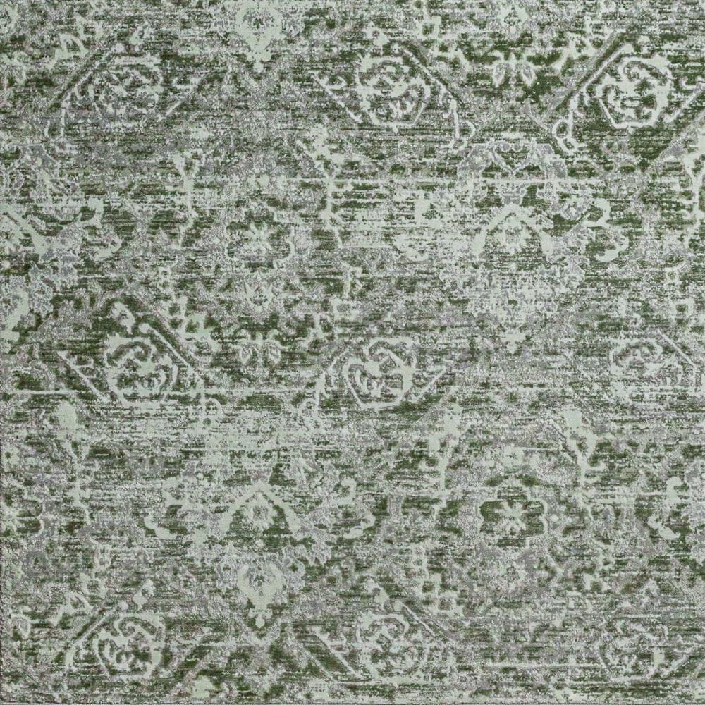 Radici USA Livigno Damask 5&#39;3&quot; Round Green Area Rug, , large