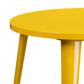 Flash Furniture 5-Piece Metal Bistro Table Set in Yellow, , large