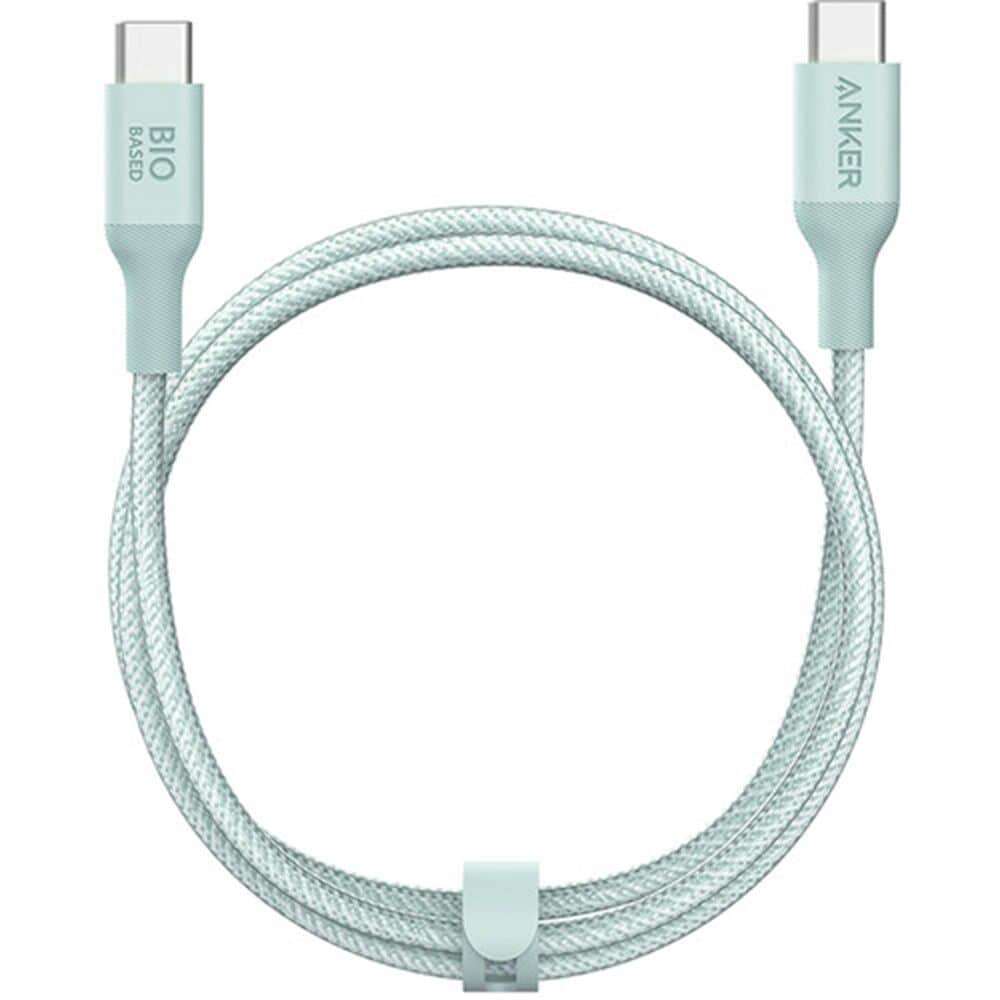 Anker 6 Ft. USB-C to USB-C Nylon-Braided Heavy Duty Cable in Green, , large