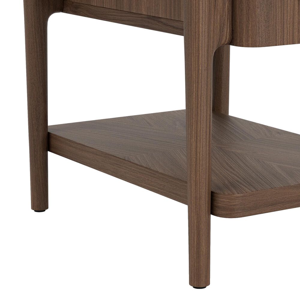 Riverside Furniture Delia Chairside Table in Nouveau Walnut, , large