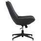 Impressions Vanity Lisa Vanity Chair with Dark Grey Cushion in Black, , large