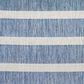 Nourison Positano POS03 Navy and Ivory 2" x 6" Indoor/Outdoor Runner, , large