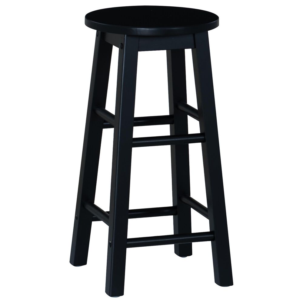 Linon Home Decor Abby 24" Counter Stool in Black, , large