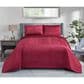 Duke Imports Virah Bella Micromink 3-Piece King Quilt Set in Moroccan Burgundy, , large