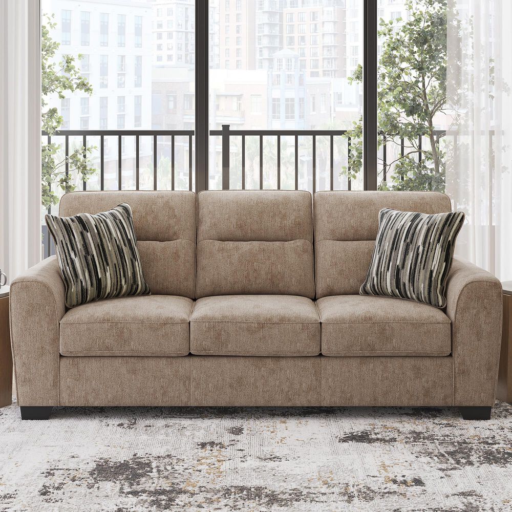 Ashley Olten Stationary Sofa in Mocha, , large