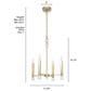 Hunter Sunjai 4-Light Pendant in Alturas Gold, , large