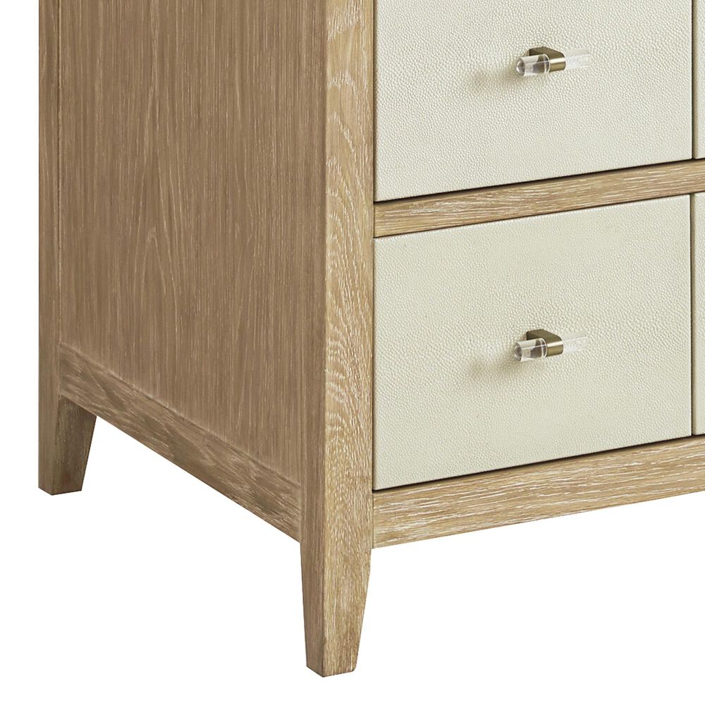 James Martin Vanities Celeste 48&quot; Single Vanity in Sun-washed Oak with Embossed Shagreen and with 3 cm Arctic Fall Solid Surface Top, , large