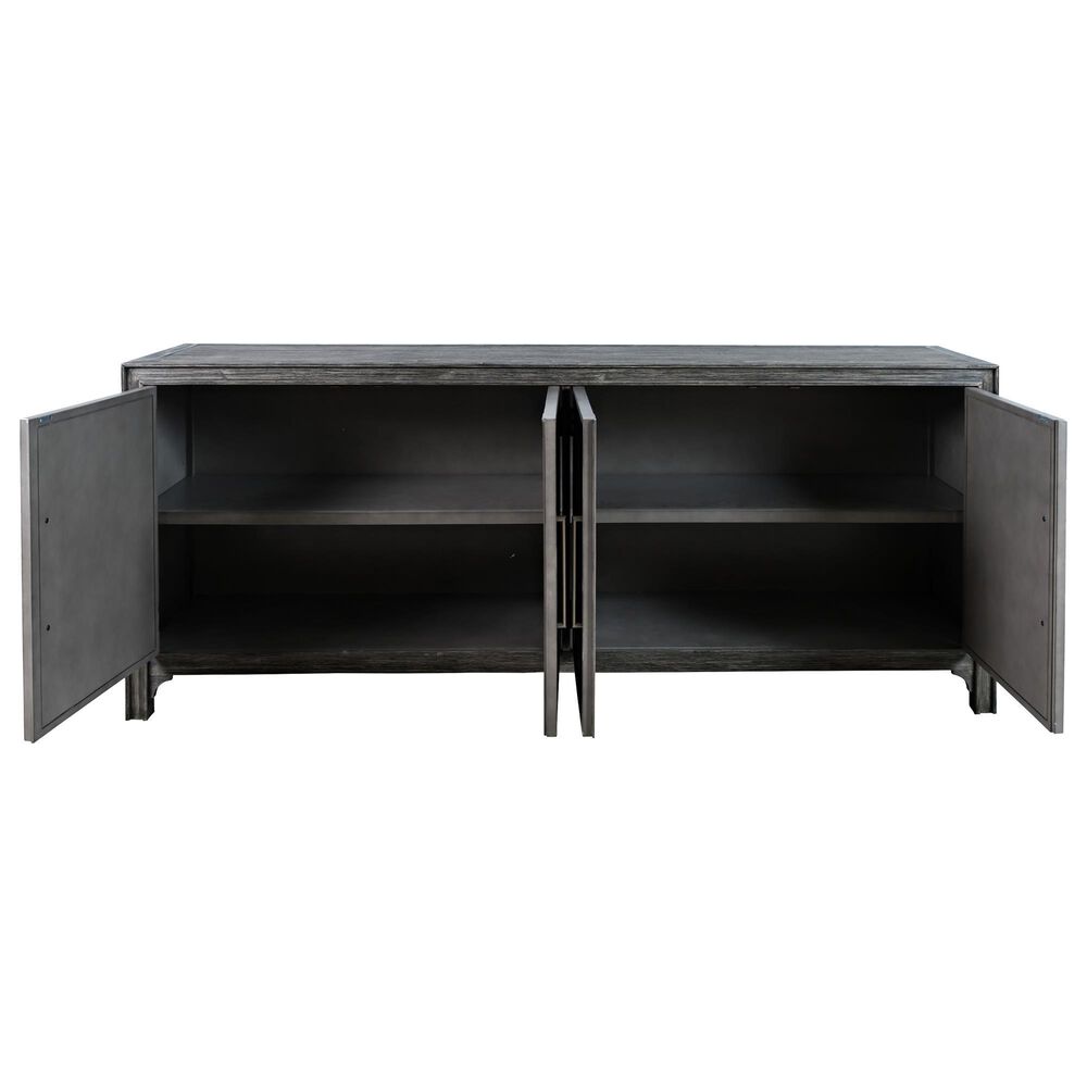 Waltham Gramercy 4 Door Accent Cabinet in Platinum, , large