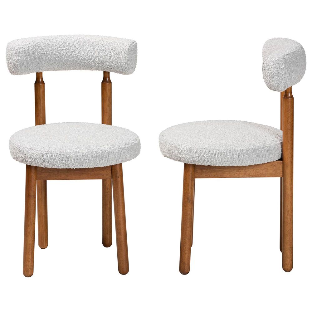 Baxton Studio Edric Side Chair in Walnut Brown (Set of 2), , large
