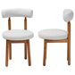 Baxton Studio Edric Side Chair in Walnut Brown (Set of 2), , large