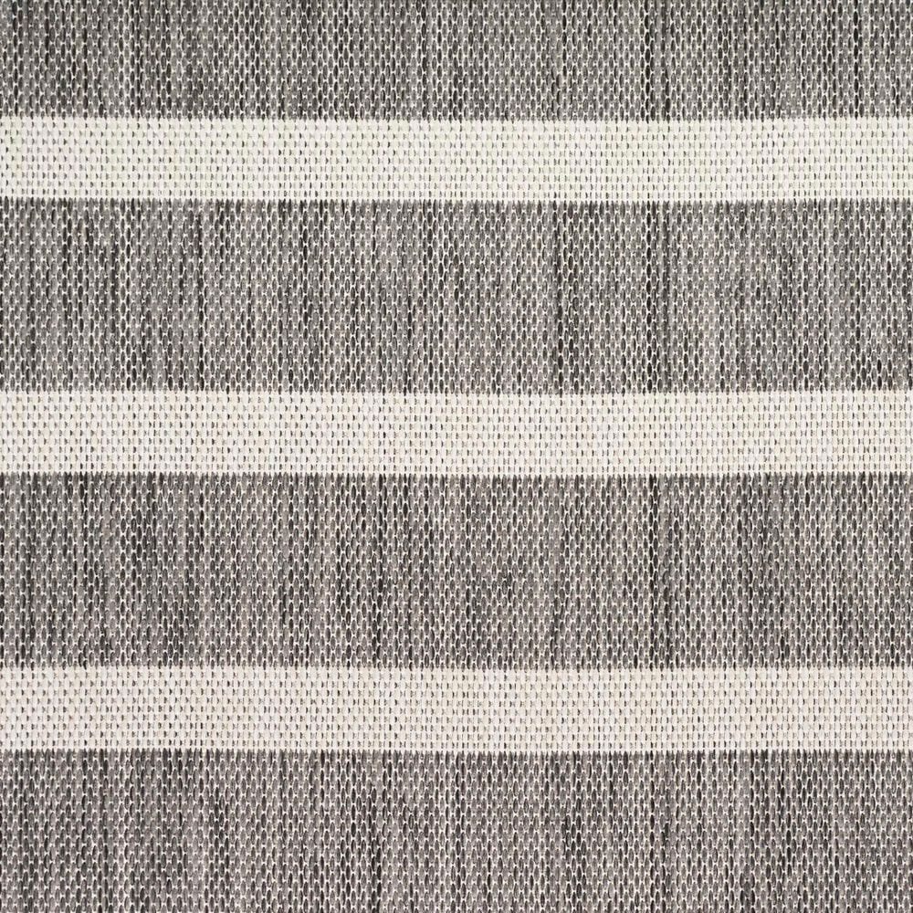 Nourison Positano POS03 Charcoal and Ivory 6&#39; x 9&#39; Indoor/Outdoor Area Rug, , large