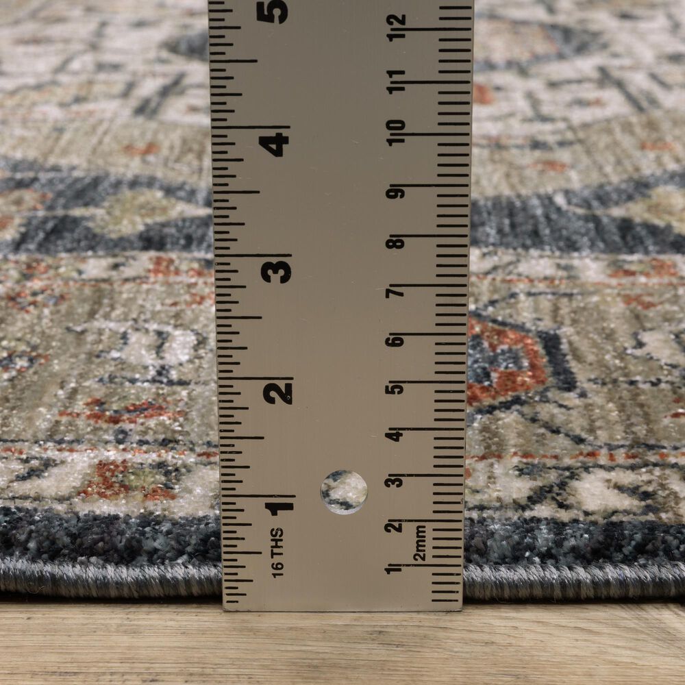 Oriental Weavers Eliana Brown and Blue 9&#39;10&quot; x 12&#39;10&quot; Area Rug, , large