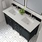 James Martin Vanities Brittany 60" Double Bathroom Vanity in Black Onyx with 3 cm Lime Delight Quartz Top and Rectangular Sinks, , large