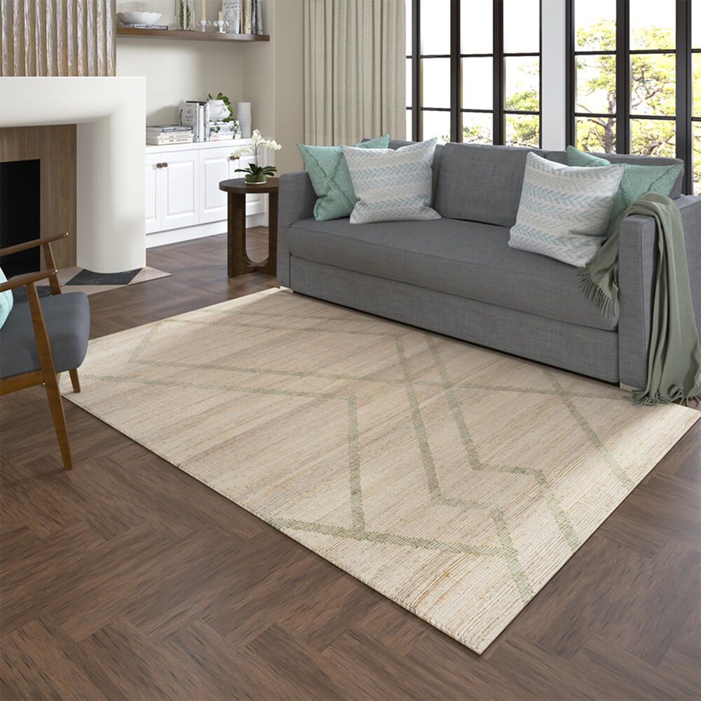 L&amp;R Resources Willow Green 5' x 7'9" Area Rug, , large
