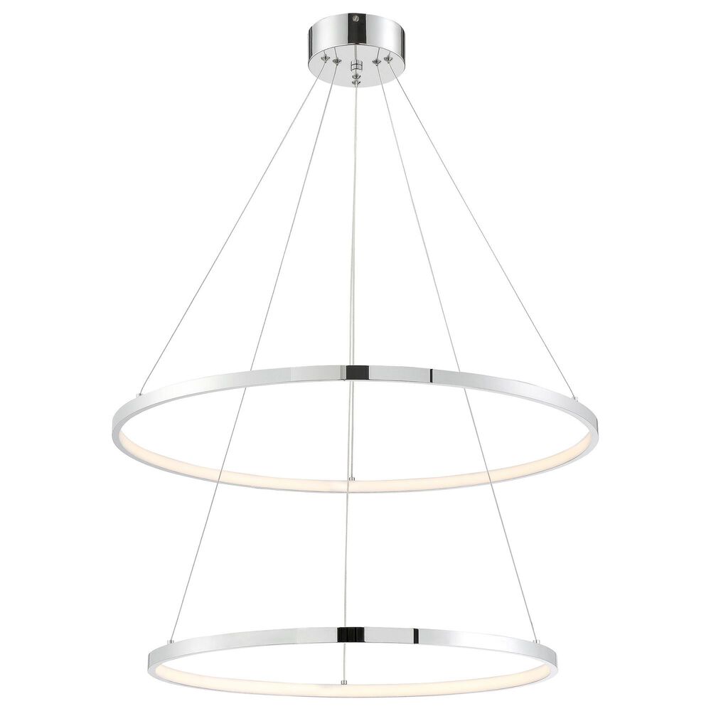 Lite Source Rimmy LED Pendant Ceiling Light in Chrome, , large