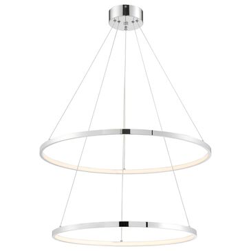 Lite Source Rimmy LED Pendant Ceiling Light in Chrome, , large
