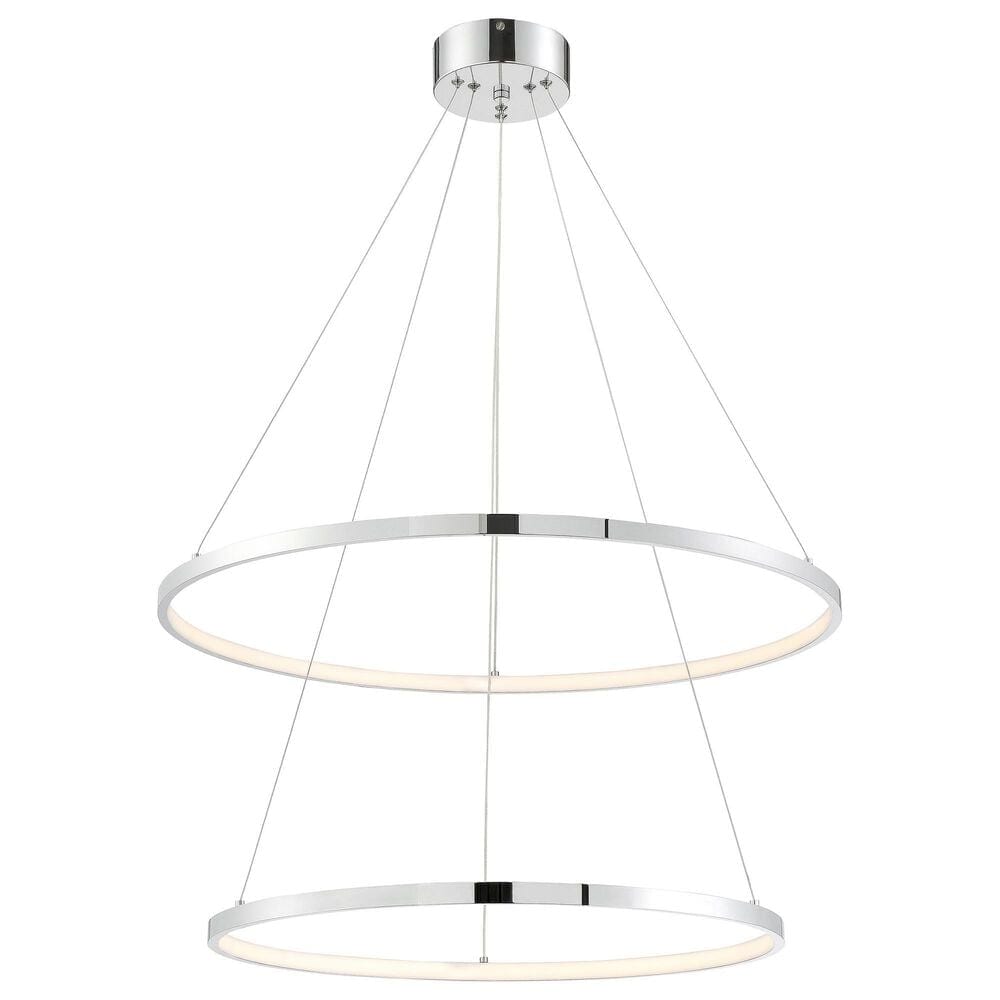 Lite Source Rimmy LED Pendant Ceiling Light in Chrome, , large