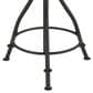 Home Trends & Design Industrial Loft Adjustable Swivel Barstool in Walnut and Black, , large