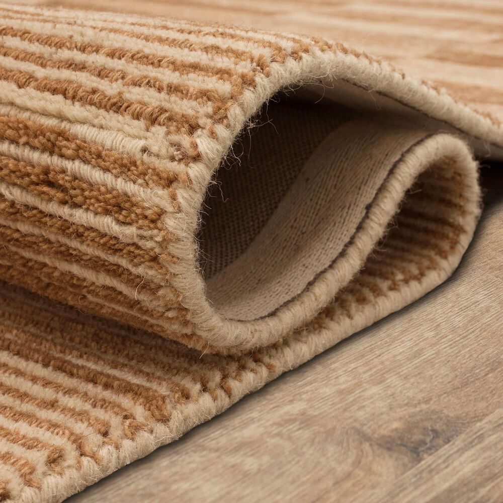 Karastan Broken Stripe 5&#39; x 8&#39; Sienna Area Rug, , large