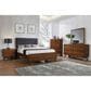 Pacific Landing Robyn Full Upholstered Platform Bed in Dark Gray and Dark Walnut, , large