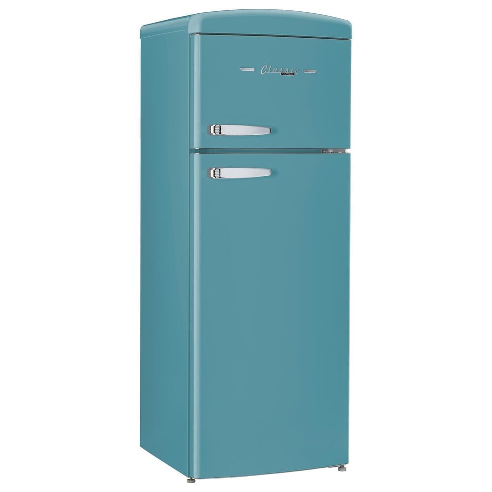 Unique Appliances Classic Retro 7.5 Cu. Ft Top Freezer Refrigerator in Ocean Mist Turquoise, , large